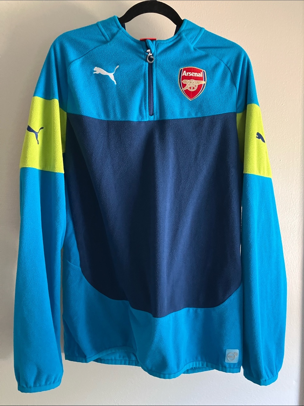 Puma Arsenal Blue & Navy Training Zip Sweater Fleece Pullover